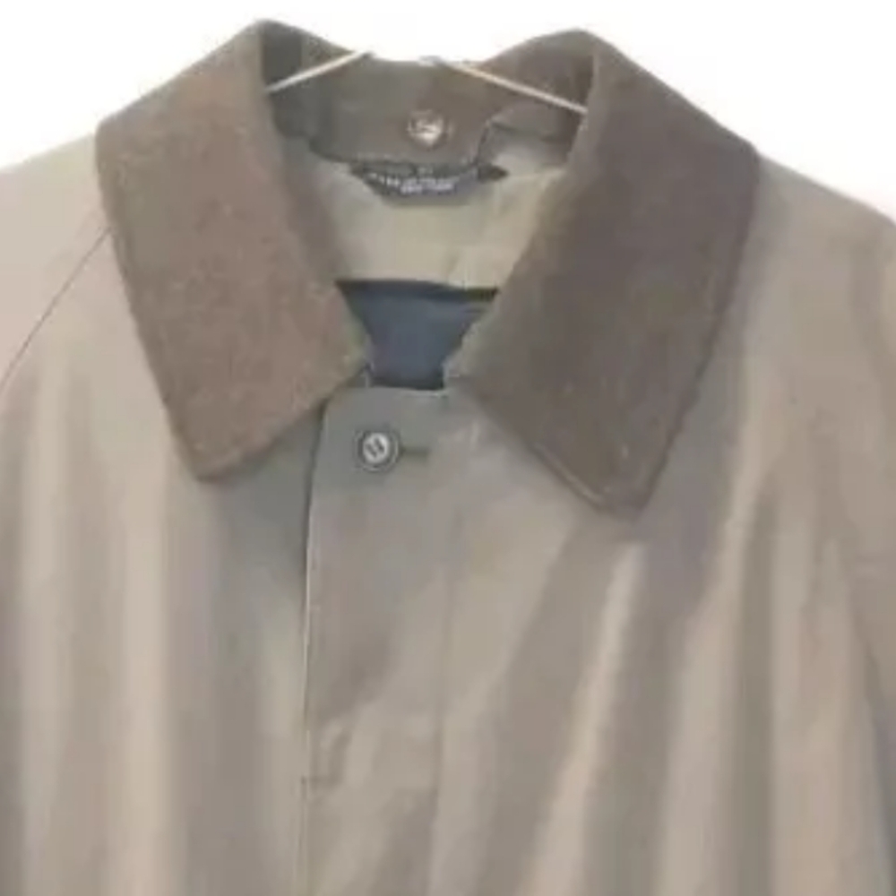 Ralph Lauren Trench Coat 44L Wool Liner Old Money English Country Khaki Green - Picture 4 of 16